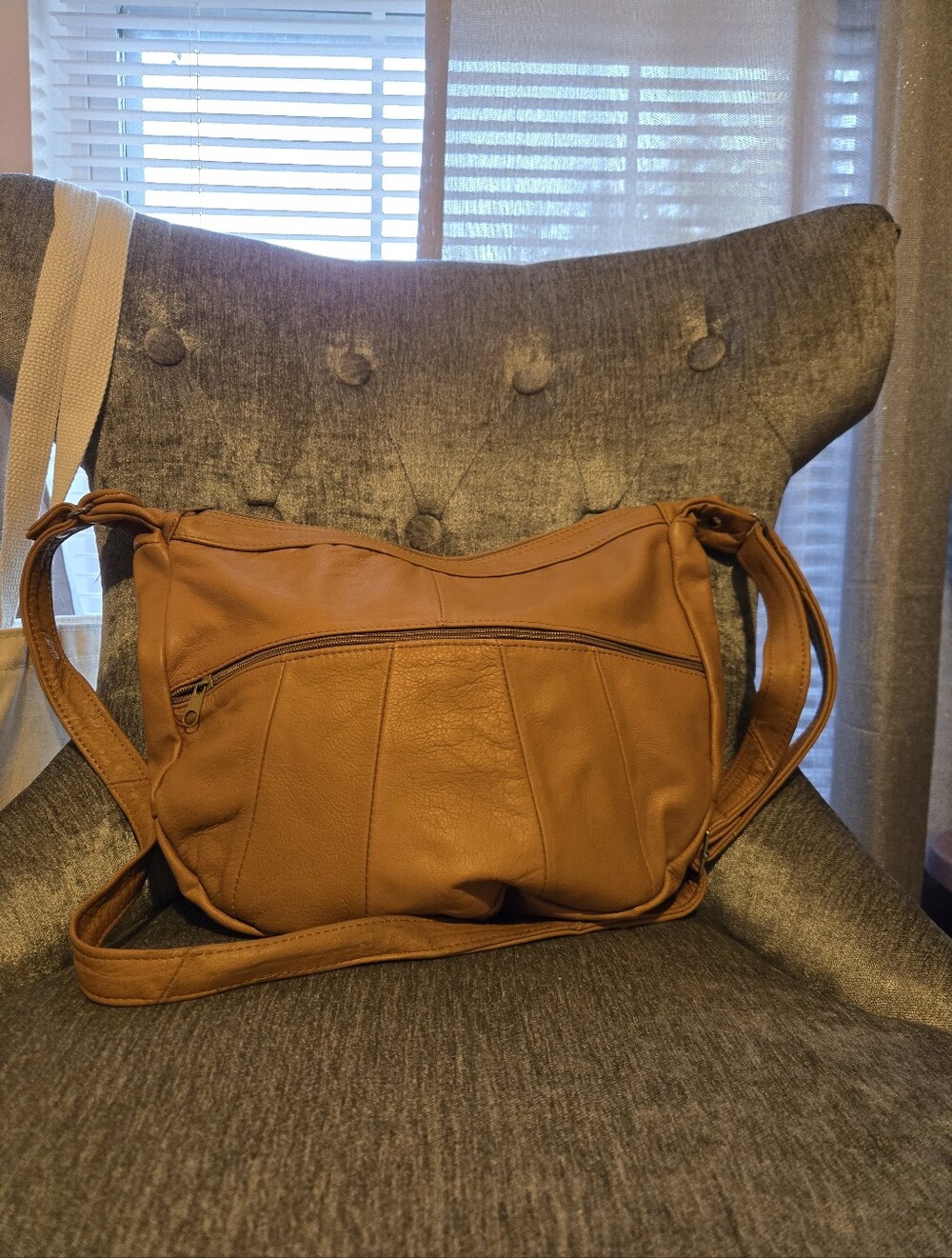 Genuine Leather Western Fringe Crossbody - Picture 2 of 5